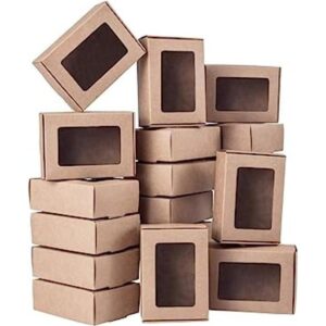 BENECREAT Paquete de 30 cajas rectangulares de papel kraft