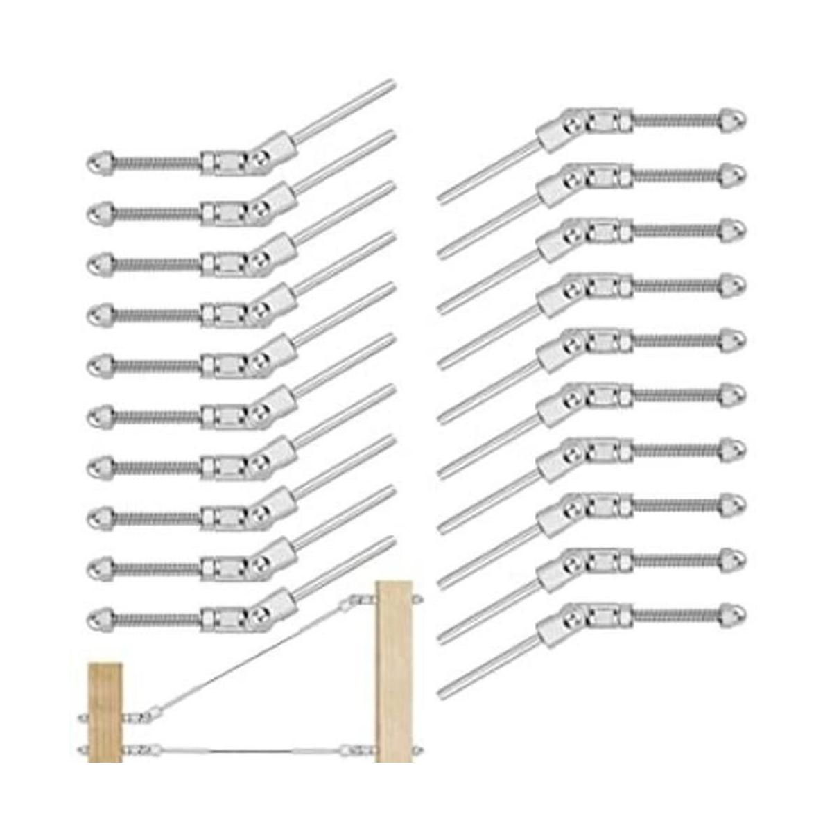 CKE Paquete de 20 unidades de acero inoxidable T316 de