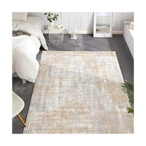 JINCHAN Alfombra moderna de 5 x 7 pulgadas color gris_1