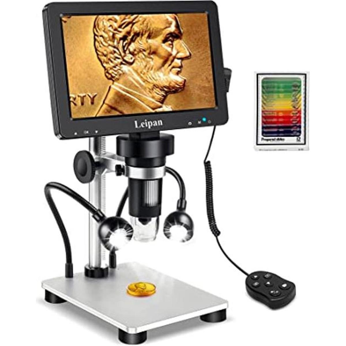 Microscopio digital LCD de 7 pulgadas 1200X microscopio