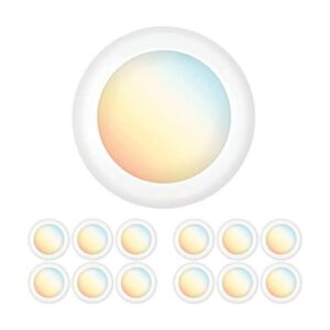 PARMIDA Paquete de 12 luces LED regulables de 56_1