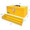 Caja de herramientas portátil de acero resistente de 16