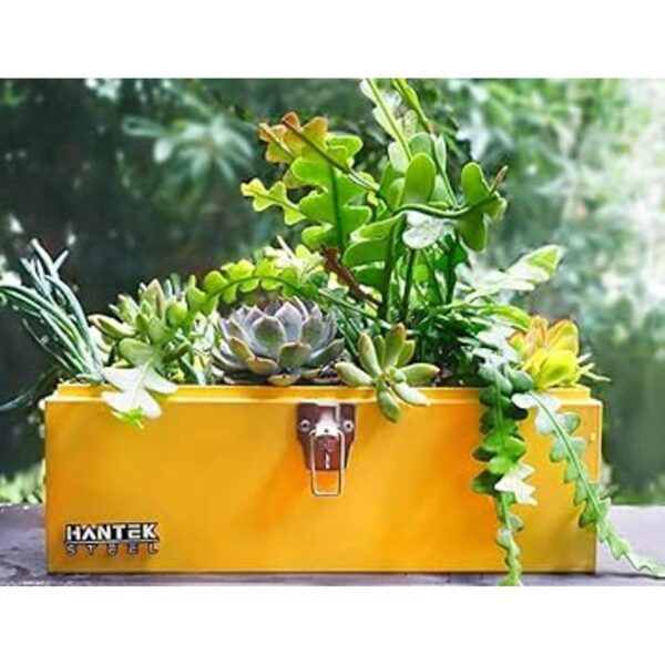 Caja de herramientas portátil de acero resistente de 16