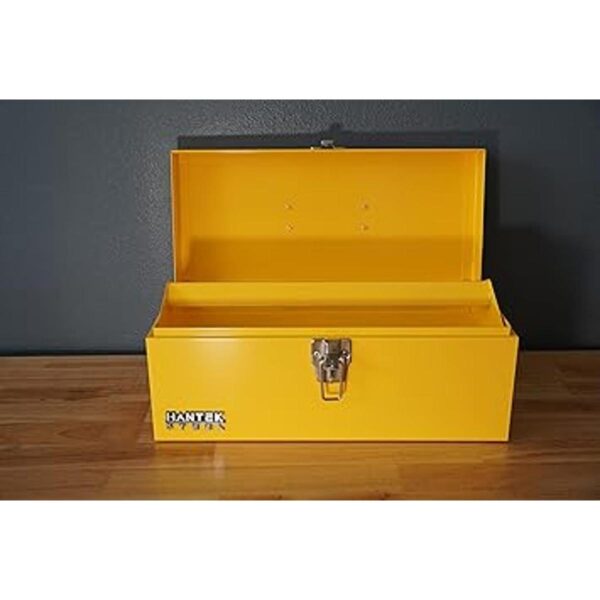 Caja de herramientas portátil de acero resistente de 16