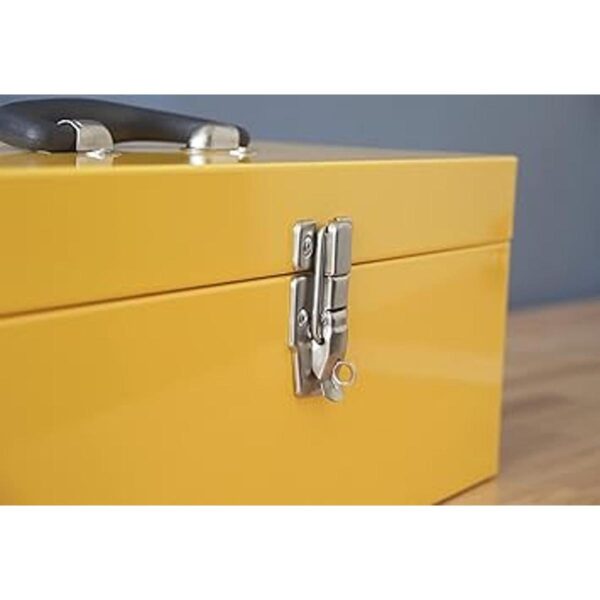 Caja de herramientas portátil de acero resistente de 16