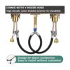 PARLOS Grifo para baño de doble manija extendido con_4