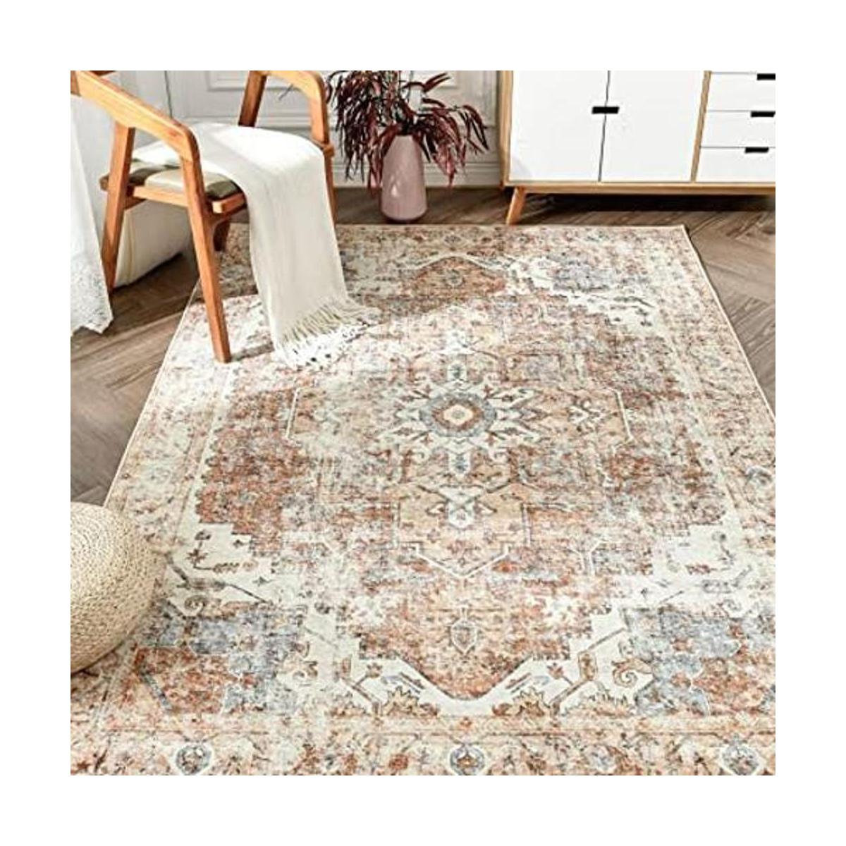 JINCHAN Alfombra persa para interiores estilo clásico