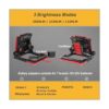 DAYATECH Luz de trabajo LED inalámbrica recargable 3500_4