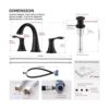 PARLOS Grifo para baño de doble manija extendido con_5