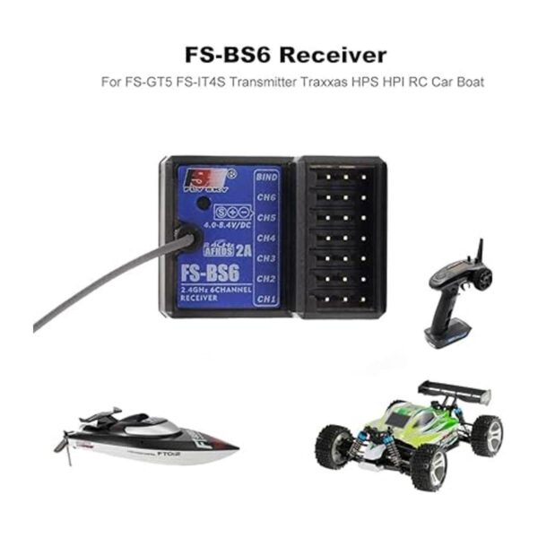 DTXMX Flysky FSGT5 Transmisor RC de 6 canales con