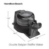 Hamilton Beach 26201 Waflera belga con placas