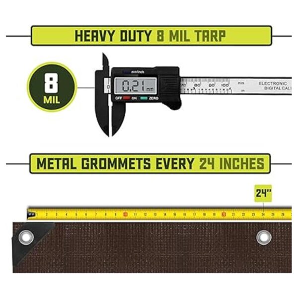 Core Tarps Lona resistente de 8 mm. 0.31 pulgadas_3