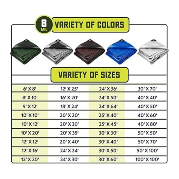 Core Tarps Lona resistente de 8 mm. 0.31 pulgadas_4