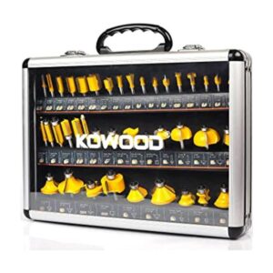 KOWOOD Juego de 40 brocas de enrutador vástago de 14