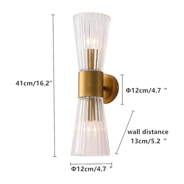 EFINEHOME Lámpara de pared moderna de mediados de siglo_2
