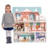 ROBUD Casa de madera para muñecas regalo de juguete para