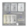Butylux Espejo de baño iluminado con luz LED de 28 x 20_3