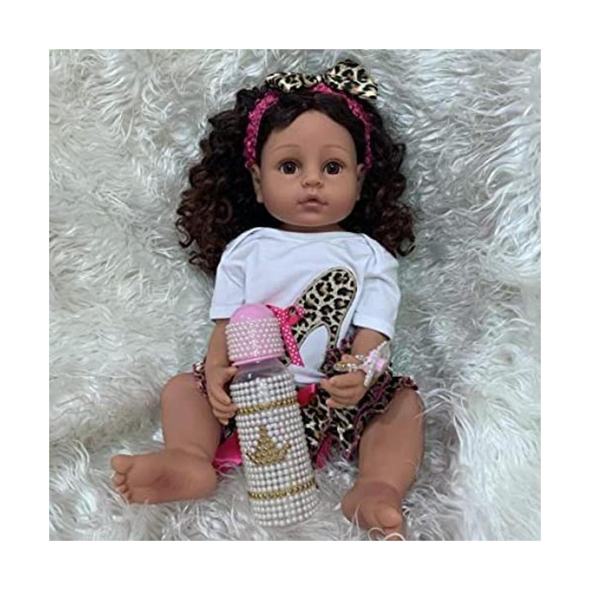 Angelbaby Muñecas de bebé afroamericanas realistas de 22