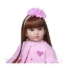 Angelbaby Muñeca de 24.0 in para niñas Vestido rosa_4