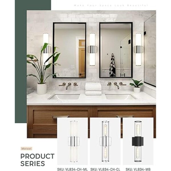 METWET Lámparas de tocador de baño luces de pared_2