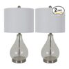 Decor Therapy MP1096 Juego de 2 lámparas de mesa crujido_1