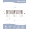 KW73013 Accesorios de tocador de baño de 3 luces moderno_2
