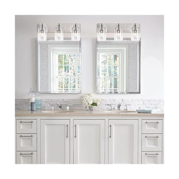 KW73013 Accesorios de tocador de baño de 3 luces moderno_3