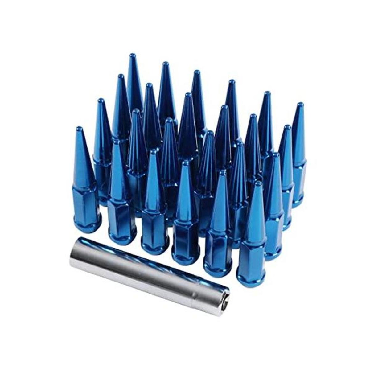 JDMSPEED Tuercas de punta de rueda 24 piezas con 1 llave