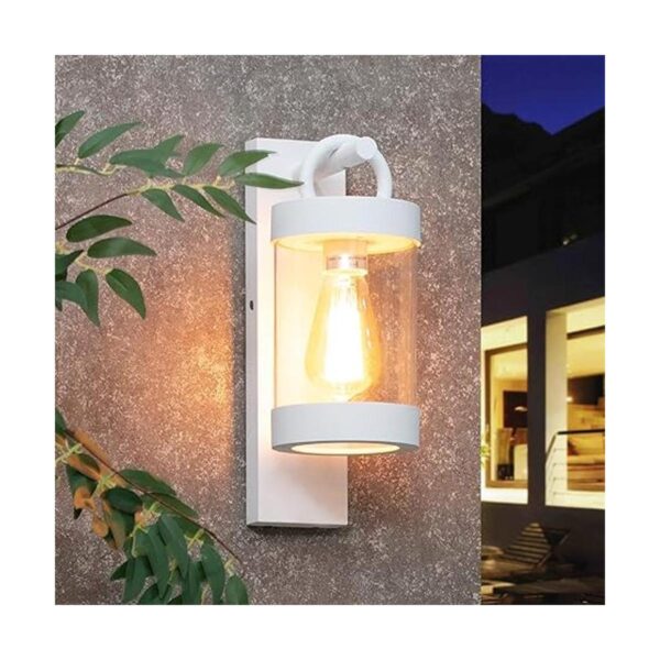 Inowel Linterna de pared blanca E26 para exteriores del_2