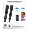 Bietrun Micrófono inalámbrico recargable UHF de metal_2