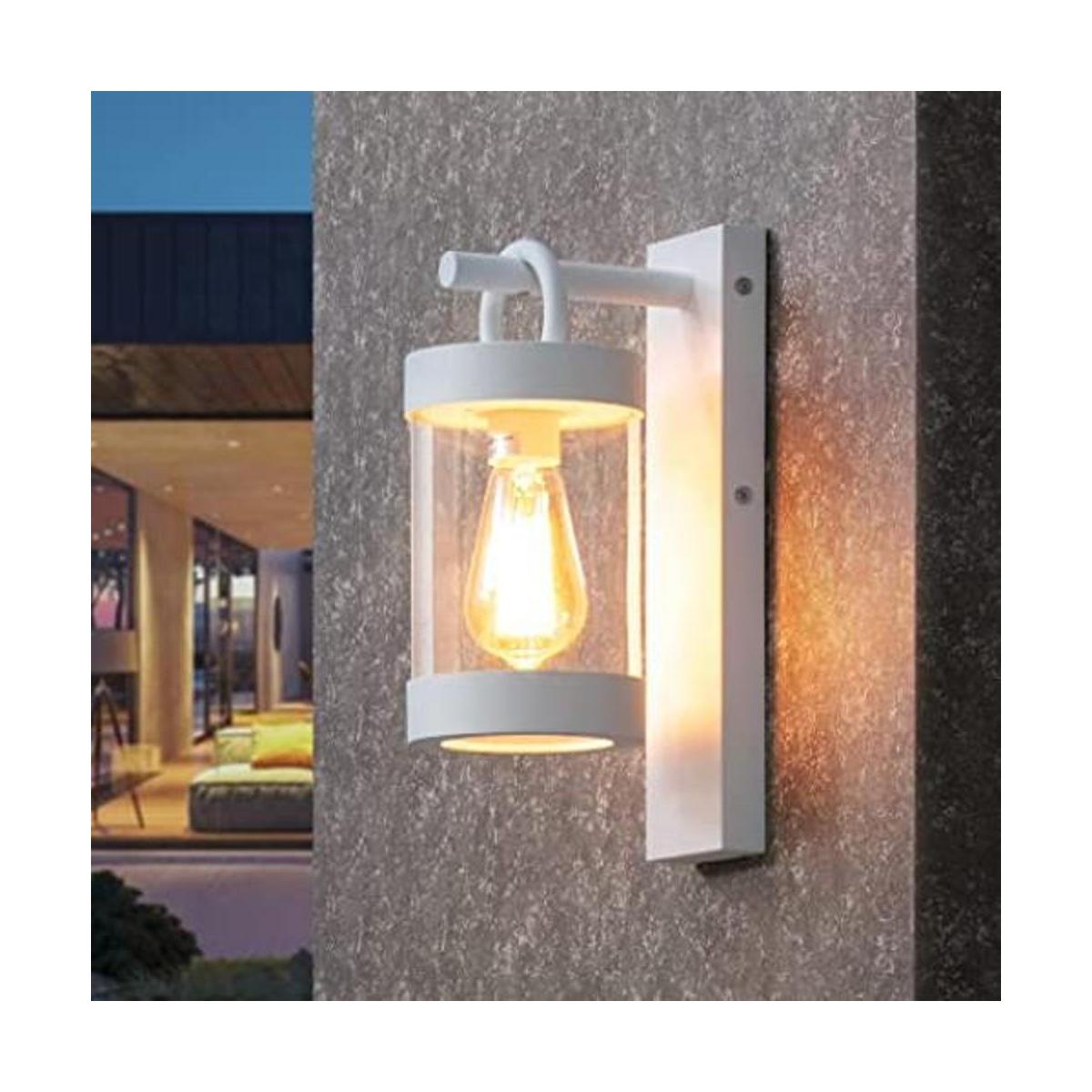Inowel Linterna de pared blanca E26 para exteriores del