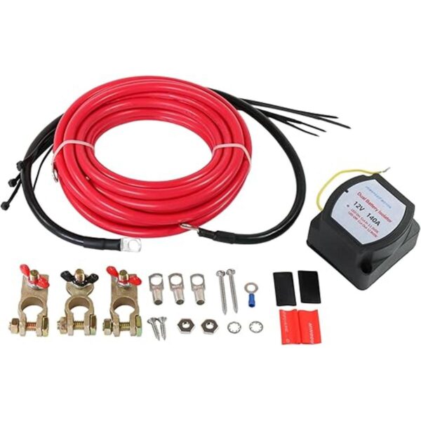 Kit de aislamiento de batería dual de 12 V 140 amperios_1