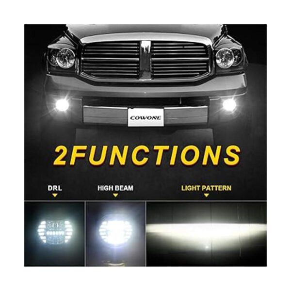 COWONE Luces antiniebla LED con DRL blancas compatibles_3
