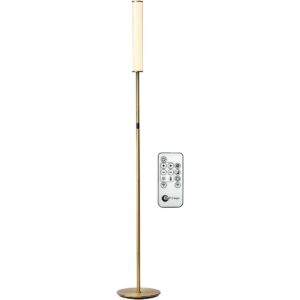 OBright Lámpara de pie LED cilíndrica con control remoto_1