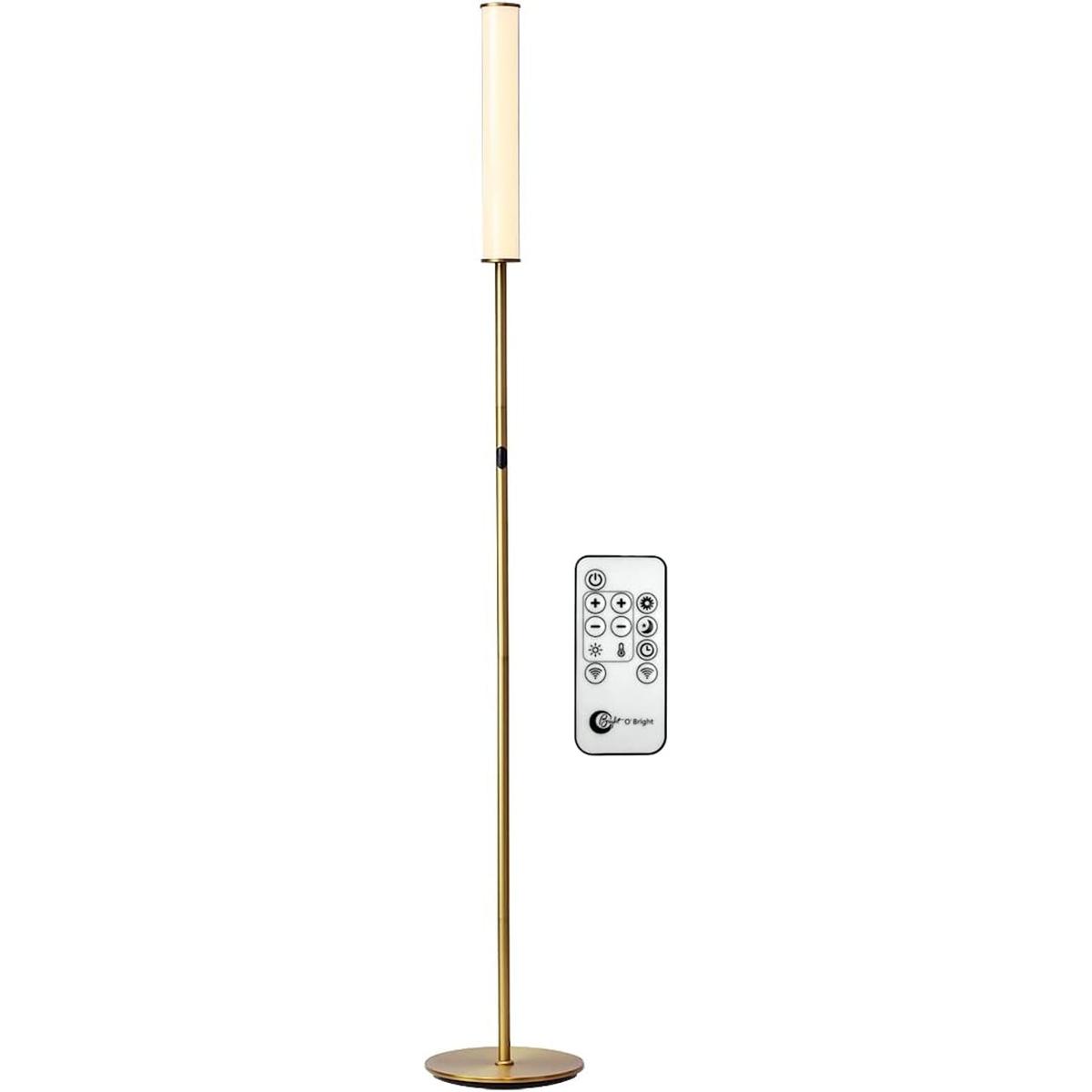 OBright Lámpara de pie LED cilíndrica con control remoto
