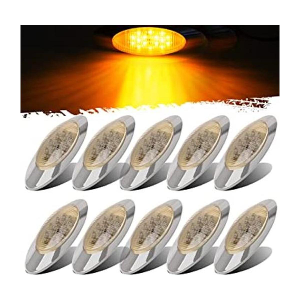 Partsam 10 luces LED de 6.5 pulgadas 16 luces LED de