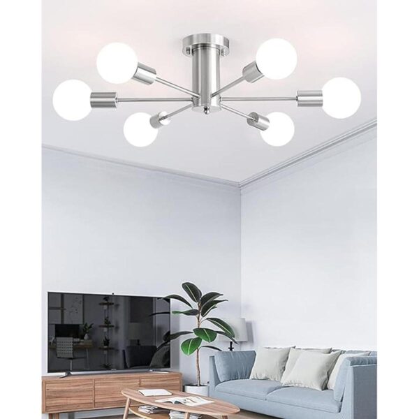 MRHYSWD Lámpara de techo semiempotrada de 6 luces lámpara_1