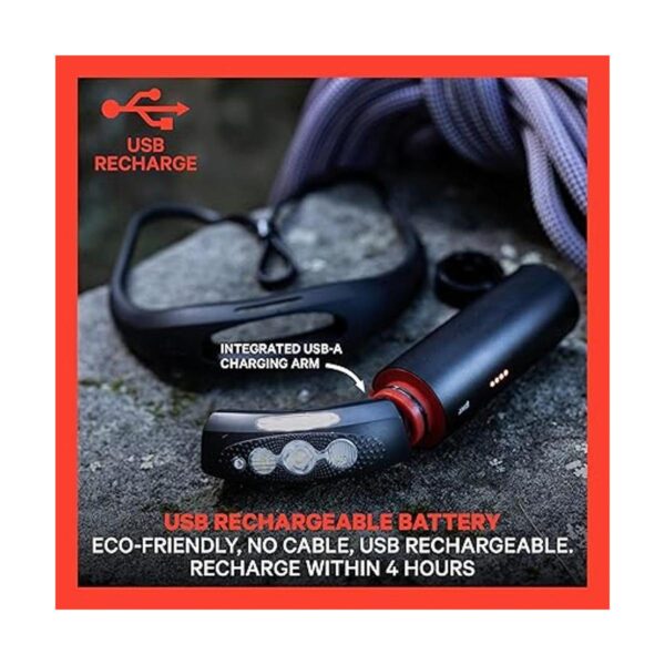 KNOG Bilby Lámpara frontal de silicona recargable de 400_3