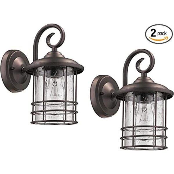 MICSIU Linterna de pared para exteriores 1 luz paquete_1