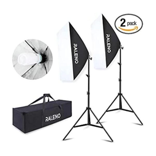 RALENO Softbox Kit de iluminación de fotografía de 20 x_1