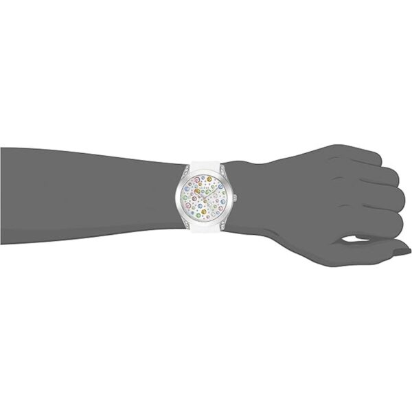 GUESS Reloj con joyas en tono plateado y blanco_2