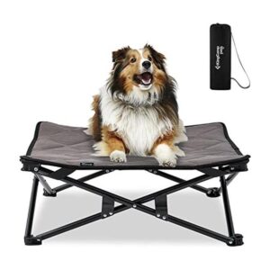 KingCamp Cama elevada plegable estable para mascotas cama_1