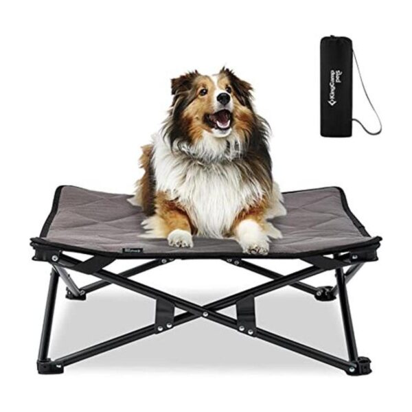 KingCamp Cama elevada plegable estable para mascotas cama_1