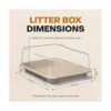 Caja de arena desechable Eco Friendly