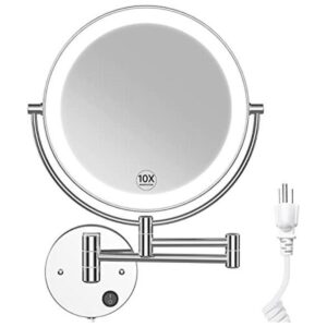 Benbilry Espejo de maquillaje LED de 9 pulgadas de doble_1