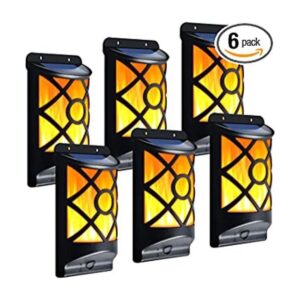 LazyBuddy Luces solares de llama al aire libre_1