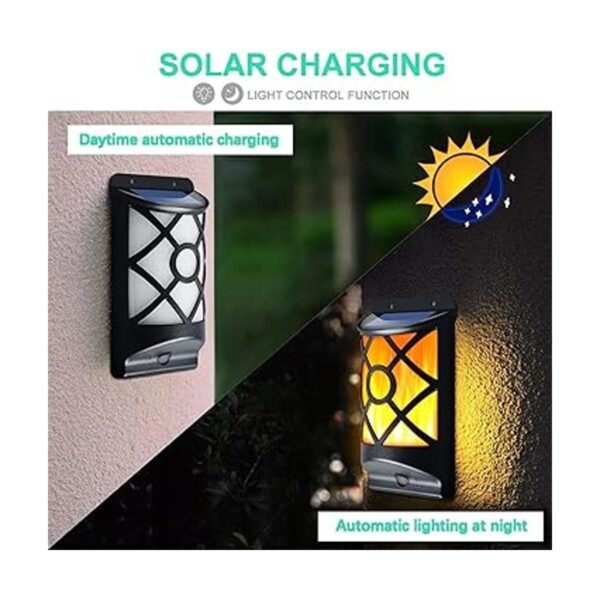 LazyBuddy Luces solares de llama al aire libre_5