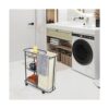 Doxbom Carrito clasificador de ropa rodante cesta de