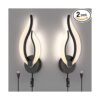 Pasoar Juego de 2 lámparas de pared LED modernas para_1