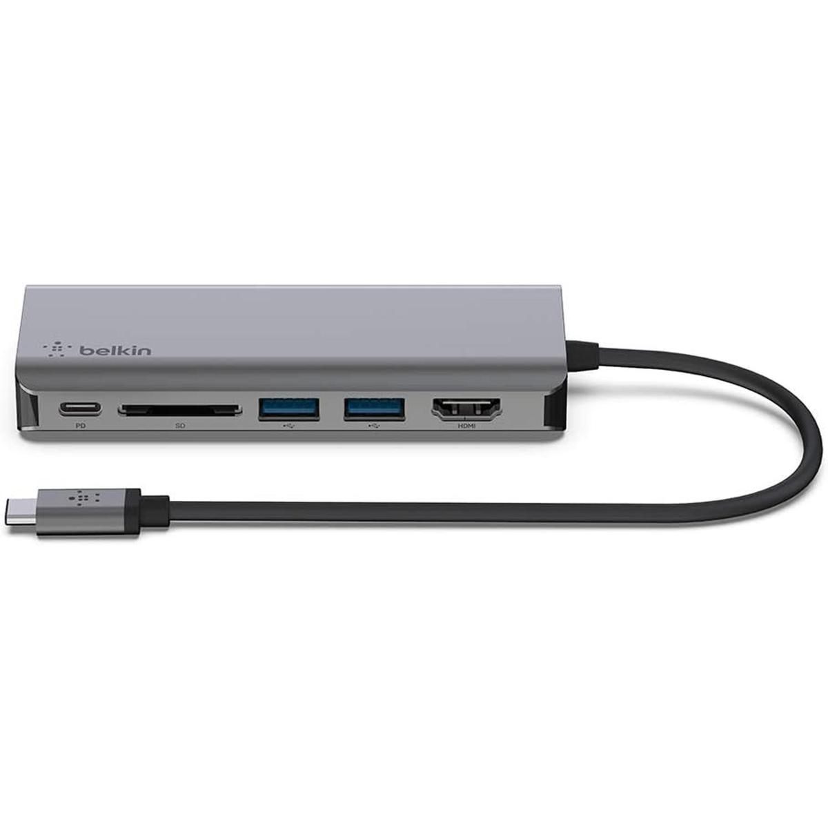 Belkin Hub USB C base de adaptador multipuerto 6 en 1 con